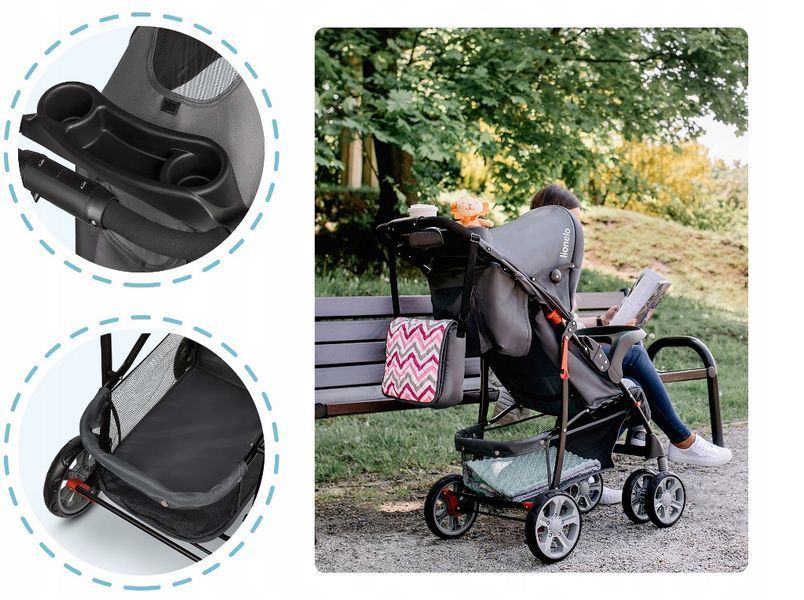 Прогулянкова коляска Lionelo Emma Plus Forest Green 8578 фото