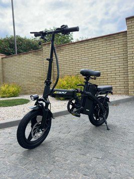 Электровелосипед ASKMY U15 Pro 48V 500W 15Ah | складной с двойной амортизацией, дополнительным сиденьем и корзиной 5678876-87654567 фото