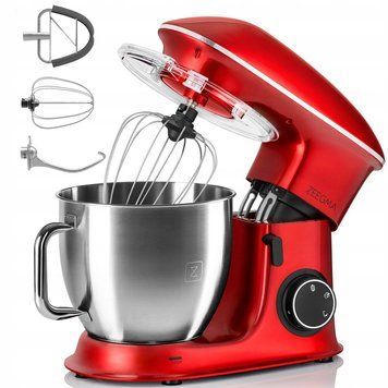 Тістоміс міксер планетарний Zeegma PLANEET CHEF RED 2200 Вт 179-1122 фото