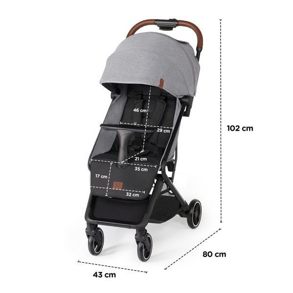 Прогулочная коляска KiderKraft NUBI Grey 16140 фото