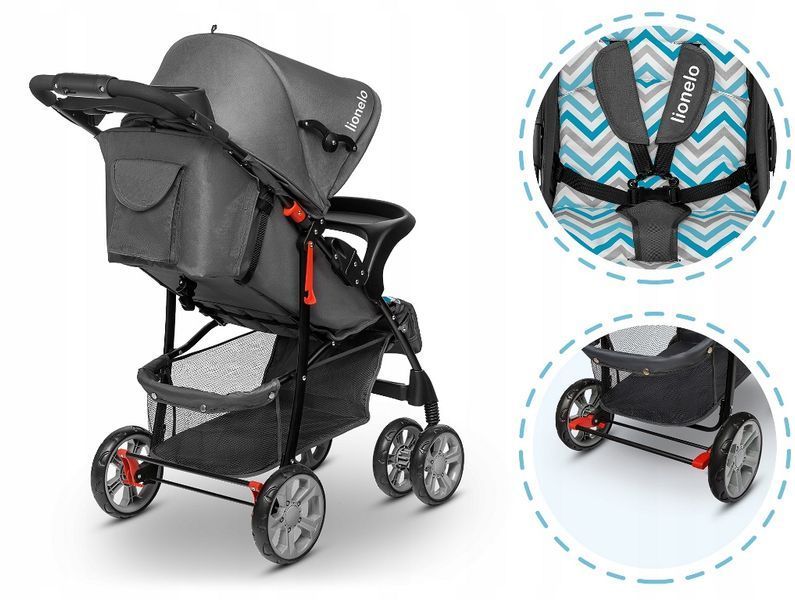 Прогулочная коляска Lionelo Emma Plus Blue Scandi 6661 фото