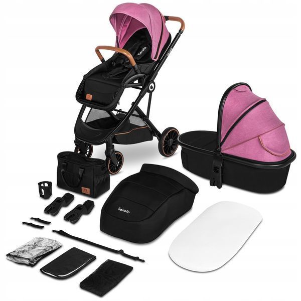 Универсальная коляска 2в1 Lionelo RIYA Pink Violet 8016 фото