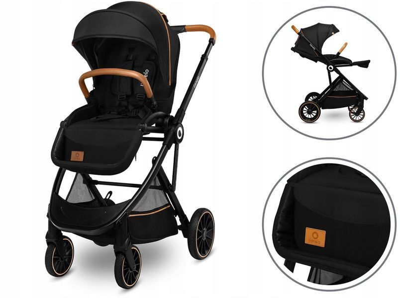 Універсальна коляска 2в1 Lionelo RIYA Back Onyx 7968 фото