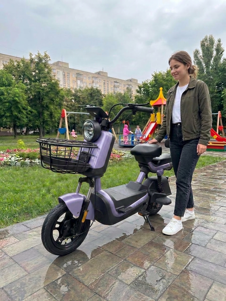 Електровелосипед EVOBIKE NOVA ATLAS 600W 48V 20Ah &mdash; до 45 км/год | Новинка 2026 Фіолетовий NOVA22 фото