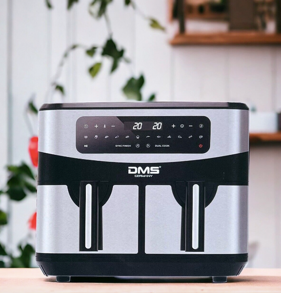 Аэрофритюрка двухкамерная DMS HF-11S Duo 2400 Вт 11 л DMS HF-11S фото