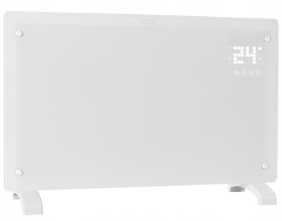 Конвекторный обогреватель 2в1 Volt Polska TermoGlass Pro 2000W Wi-Fi SMART White 123-333456 фото