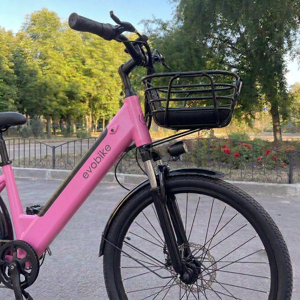 EVOBIKE Vivo N1 2026 рожевий &mdash; електровелосипед 600W 48V 13Ah 26" Vivo-N1 фото