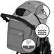 Прогулочная коляска Kidwell CARELL Light Gray 18301 фото 8