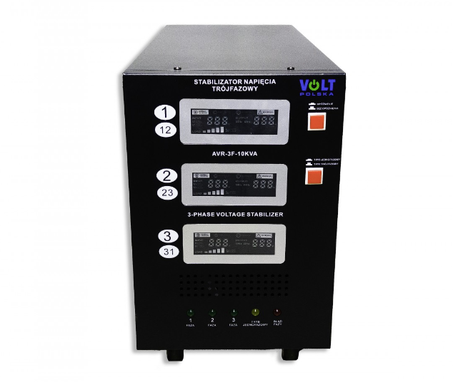 Стабилизатор напряжения трехфазный AVR Volt Polska 10000VA 3% 3F 87777-09090 фото