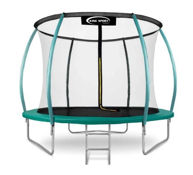 Батут 183 см King Sport PRO с внутренней сеткой + лестница! btg-183 фото
