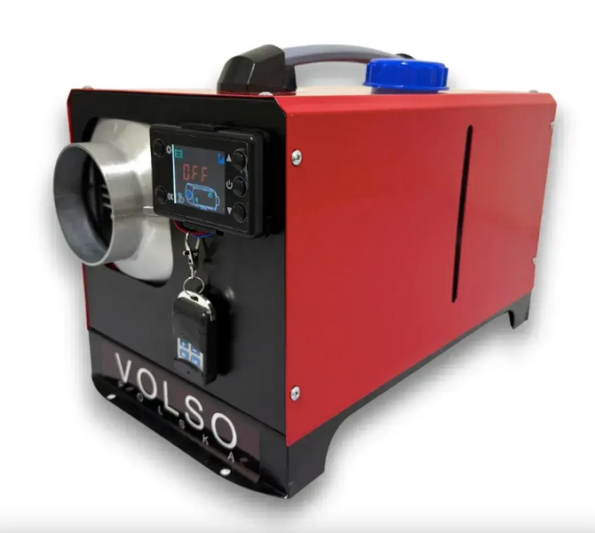 Автономний дизельний обігрівач 12kw, 12v/24v/220v алюмінієвий корпус VOLSO  VOLSO-12 фото