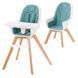 Стільчик для годування 2в1 KiderKraft Tixi Turquoise 11024 фото 1