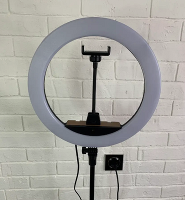Кольцевая LED лампа 36 см ZB-R14 со штативом 2 метра 474849489-3793048 фото