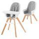 Стульчик для кормления 2в1 KiderKraft Tixi Grey 11008 фото 1