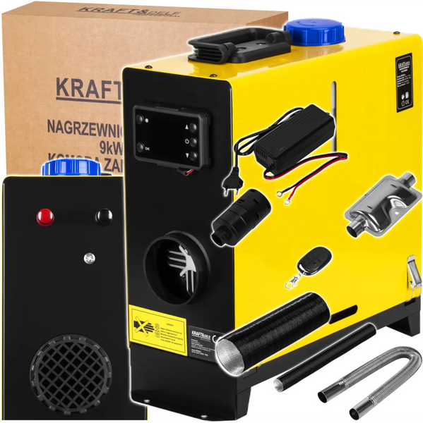 Автономний дизельний обігрівач Kraft&Dele KD5966 9 кВт 12/24/220 В з LCD-пультом ДК &mdash; повітряний обігрівач типу Webasto Kraft&Dele1 фото