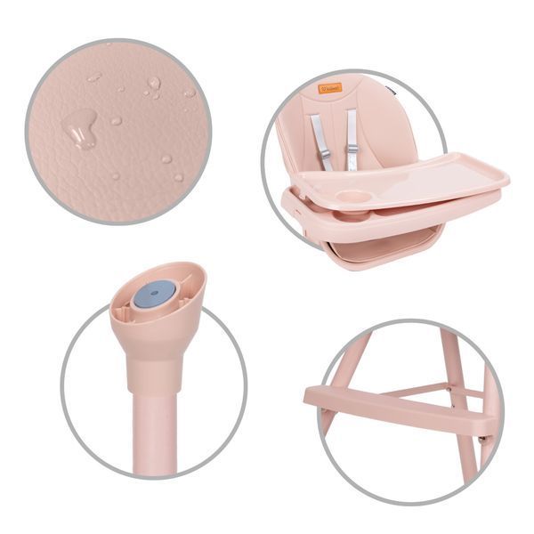 Стілець для годування 4в1 Kidwell EATAN Pink 17433 фото