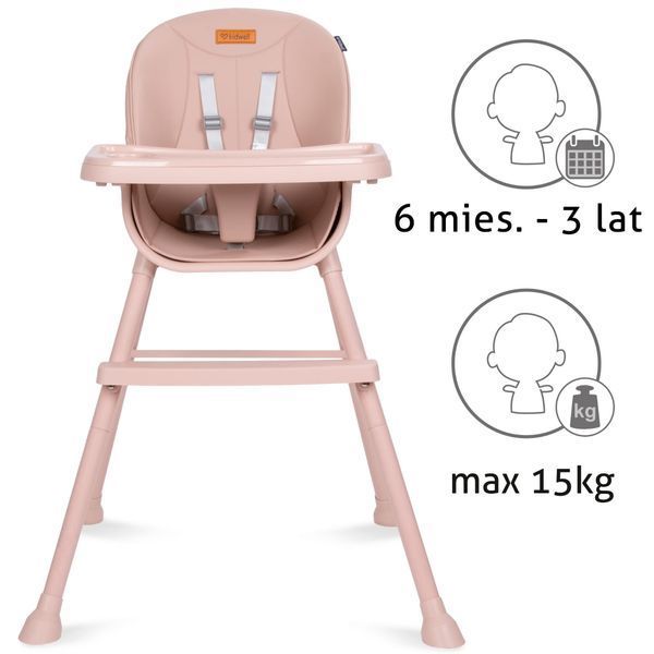 Стілець для годування 4в1 Kidwell EATAN Pink 17433 фото