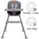 Стілець для годування 4в1 Kidwell EATAN Grey 17415 фото 4