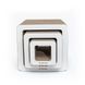 Кігтеточки з гофрокартону будиночки Набір з 3 кубів для котів “Бохо” Білий 6789876-76678 фото 2
